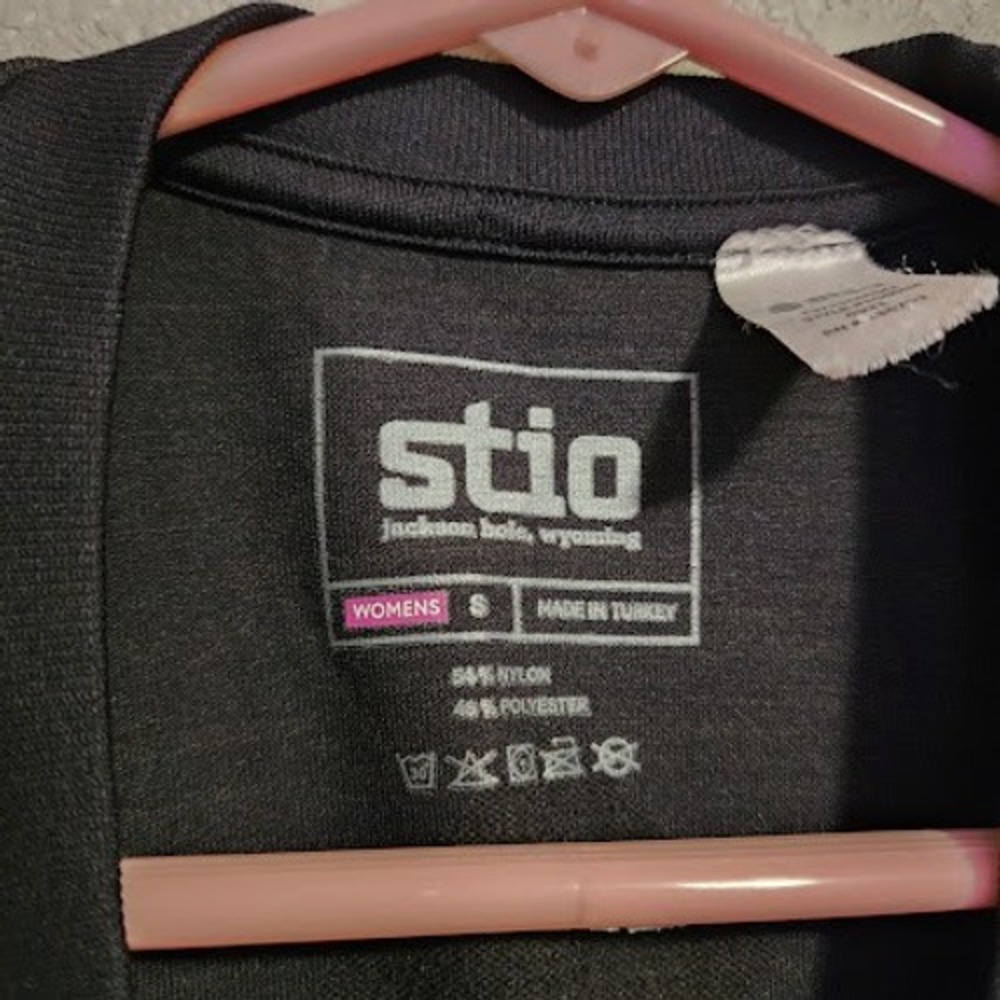 Stio Basis Tech Crew Long Sleeve Base Layer Top Charcoal Gray S - Picture 5 of 7